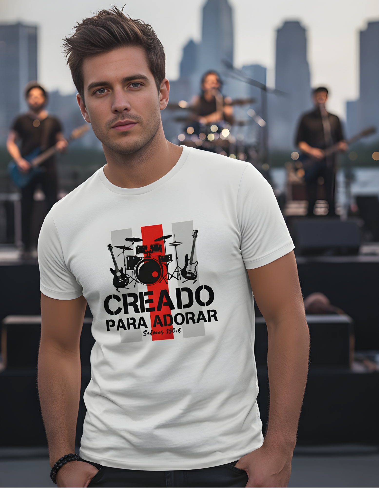 Camiseta “Creado para Adorar – Salmos 150:6”