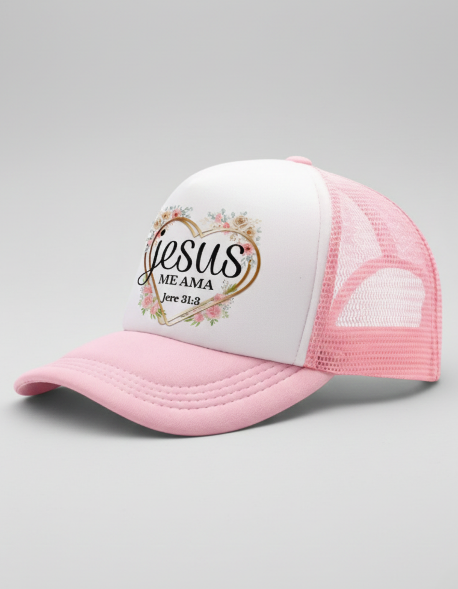 Gorra cristiana Jesús me ama | Jeremías 31:3