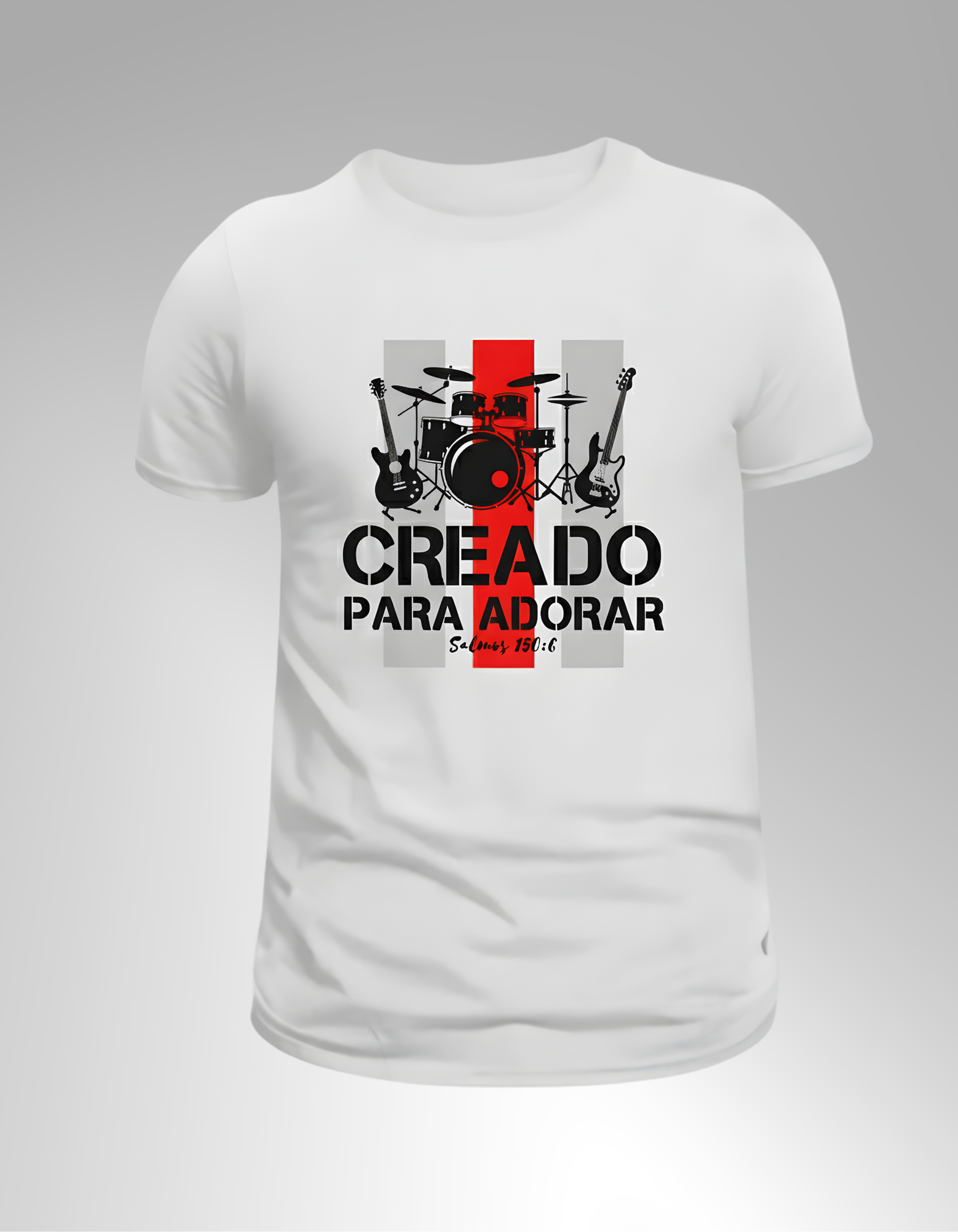 Camiseta “Creado para Adorar – Salmos 150:6”
