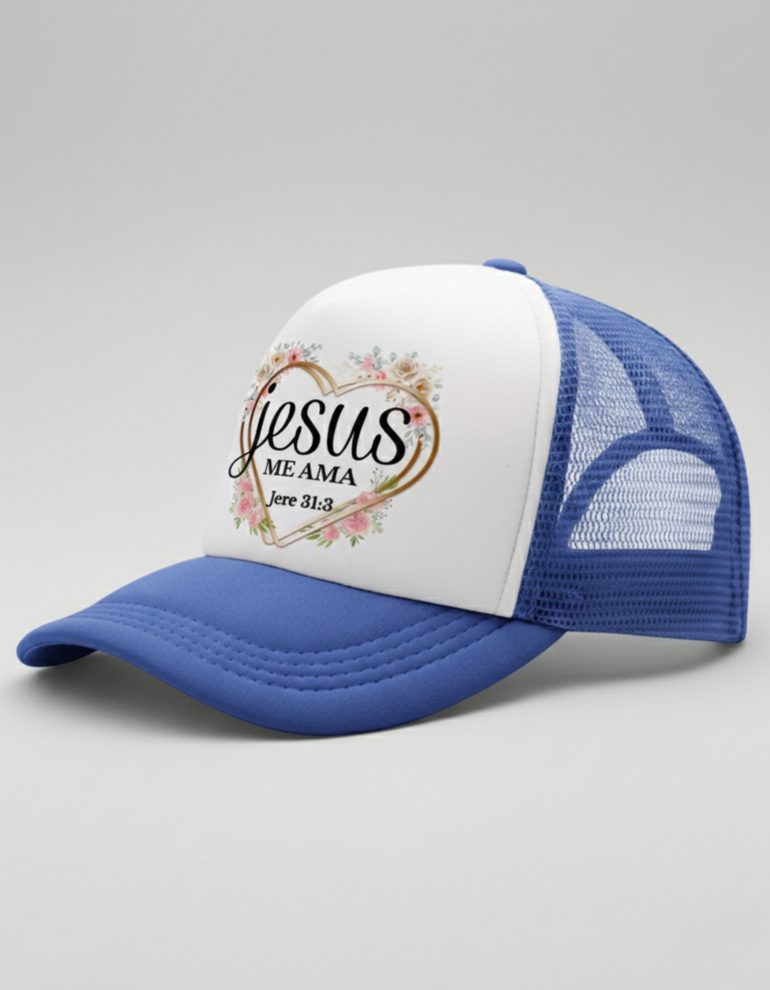 Gorra cristiana Jesús me ama | Jeremías 31:3