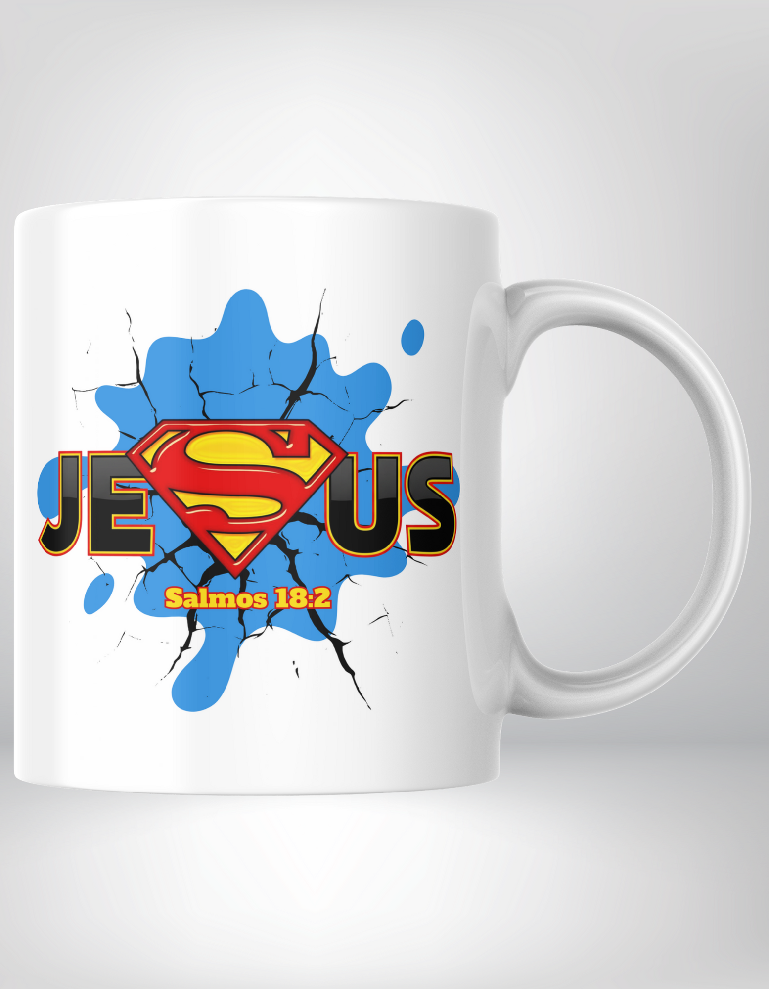 Mug “JESUS – Mi Fortaleza” | Salmos 18:2