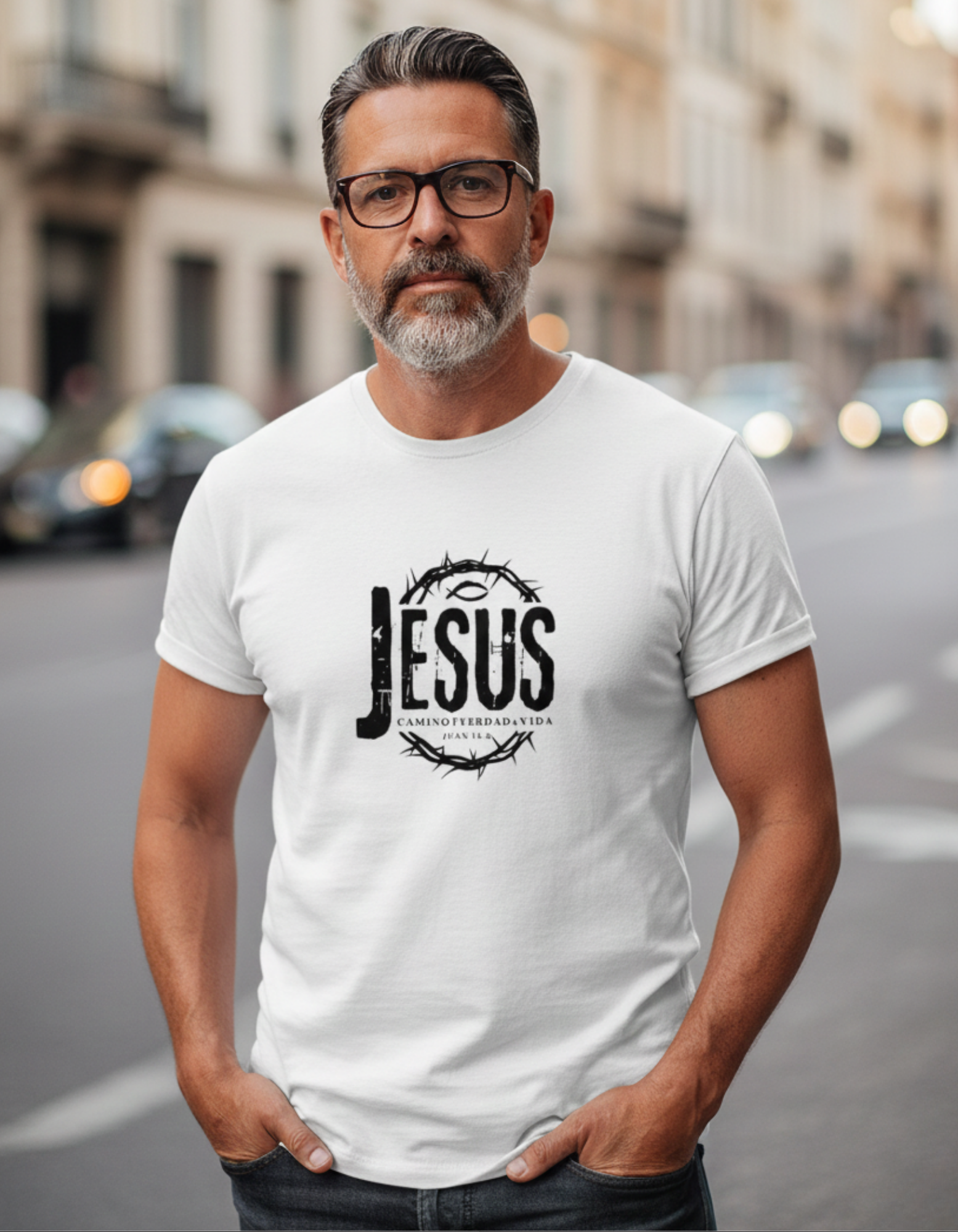 Camiseta “Jesús – Camino, Verdad y Vida” – Juan 14:6
