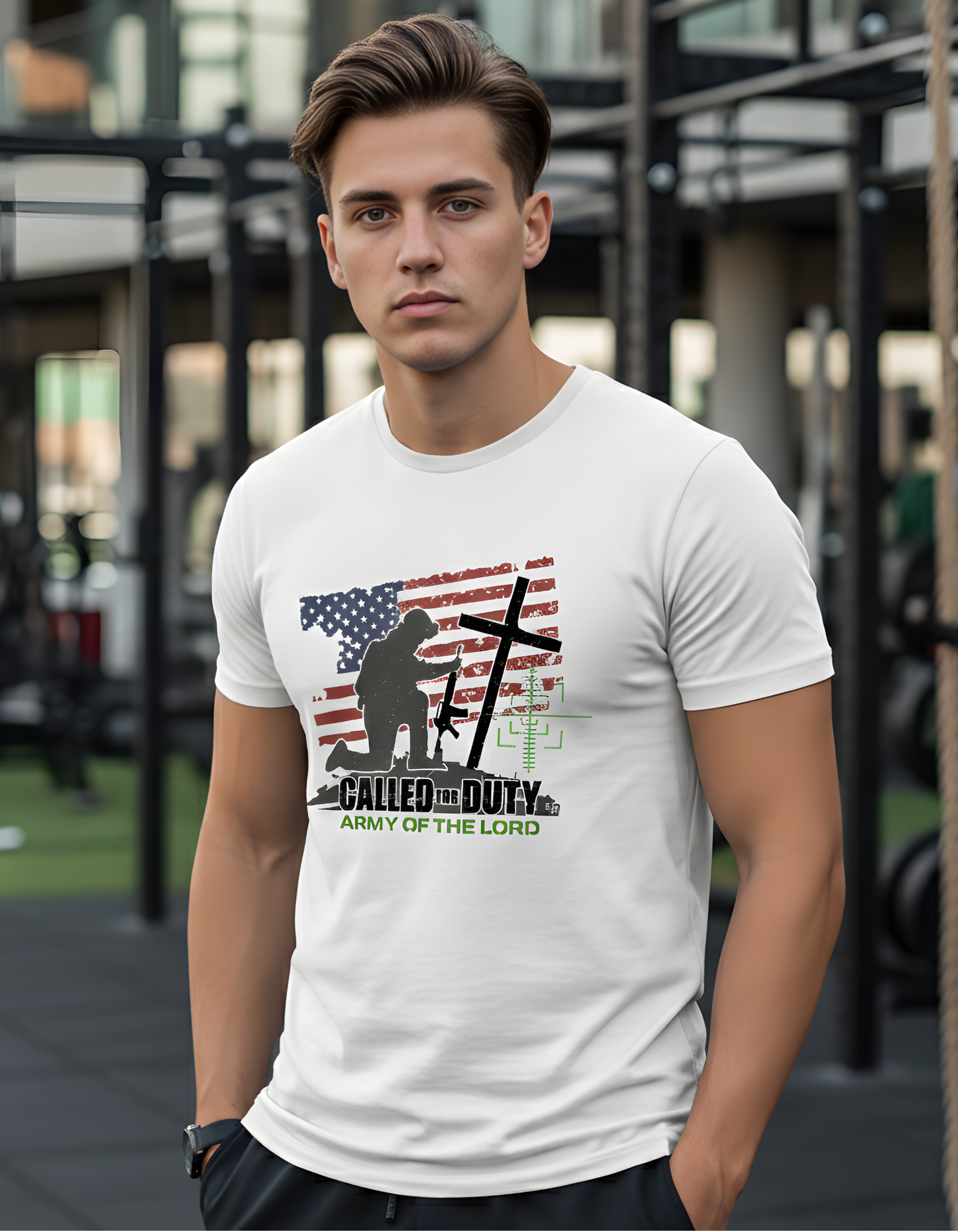 Camiseta “Called for Duty – Army of the Lord”