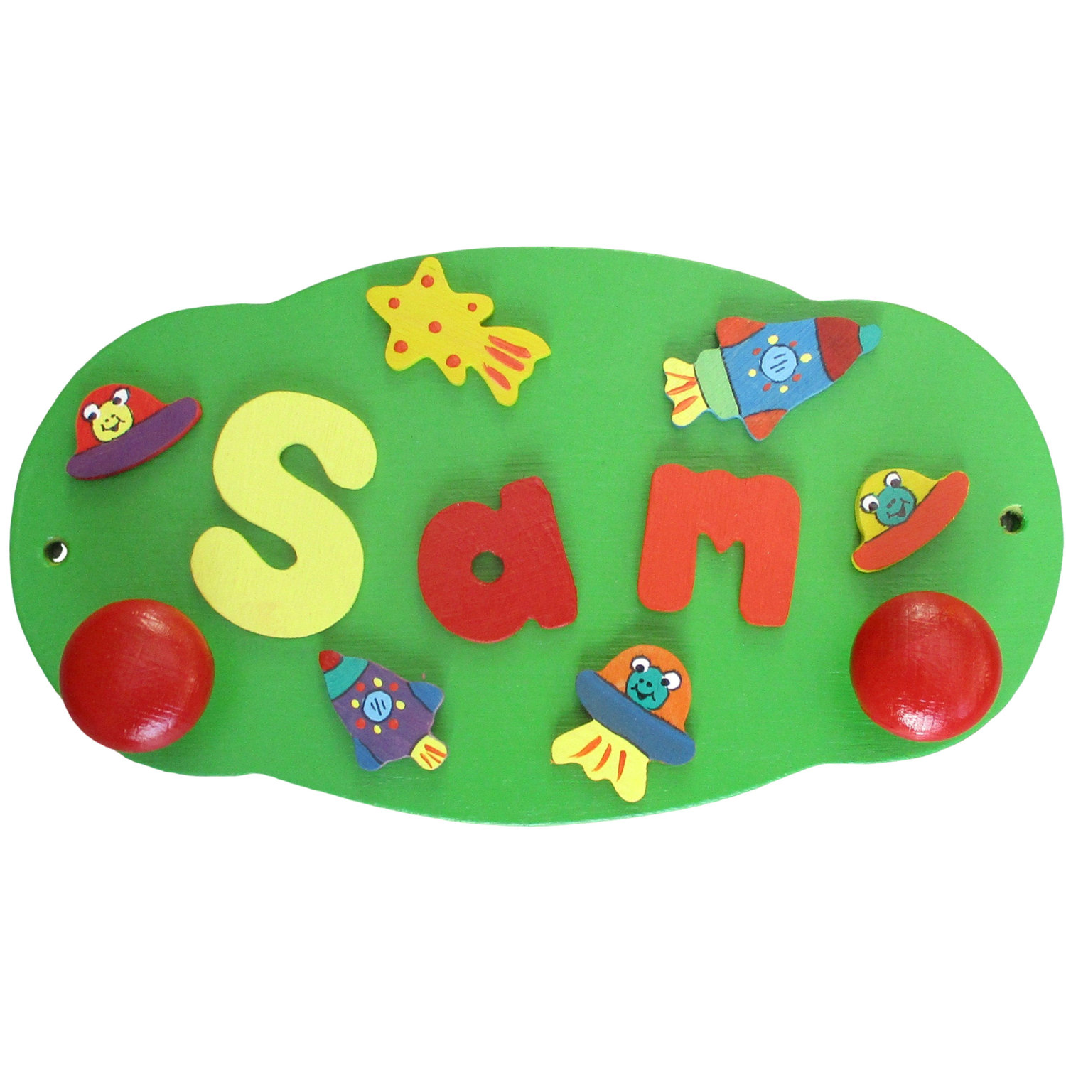 Decorated Name Hanger (bright)