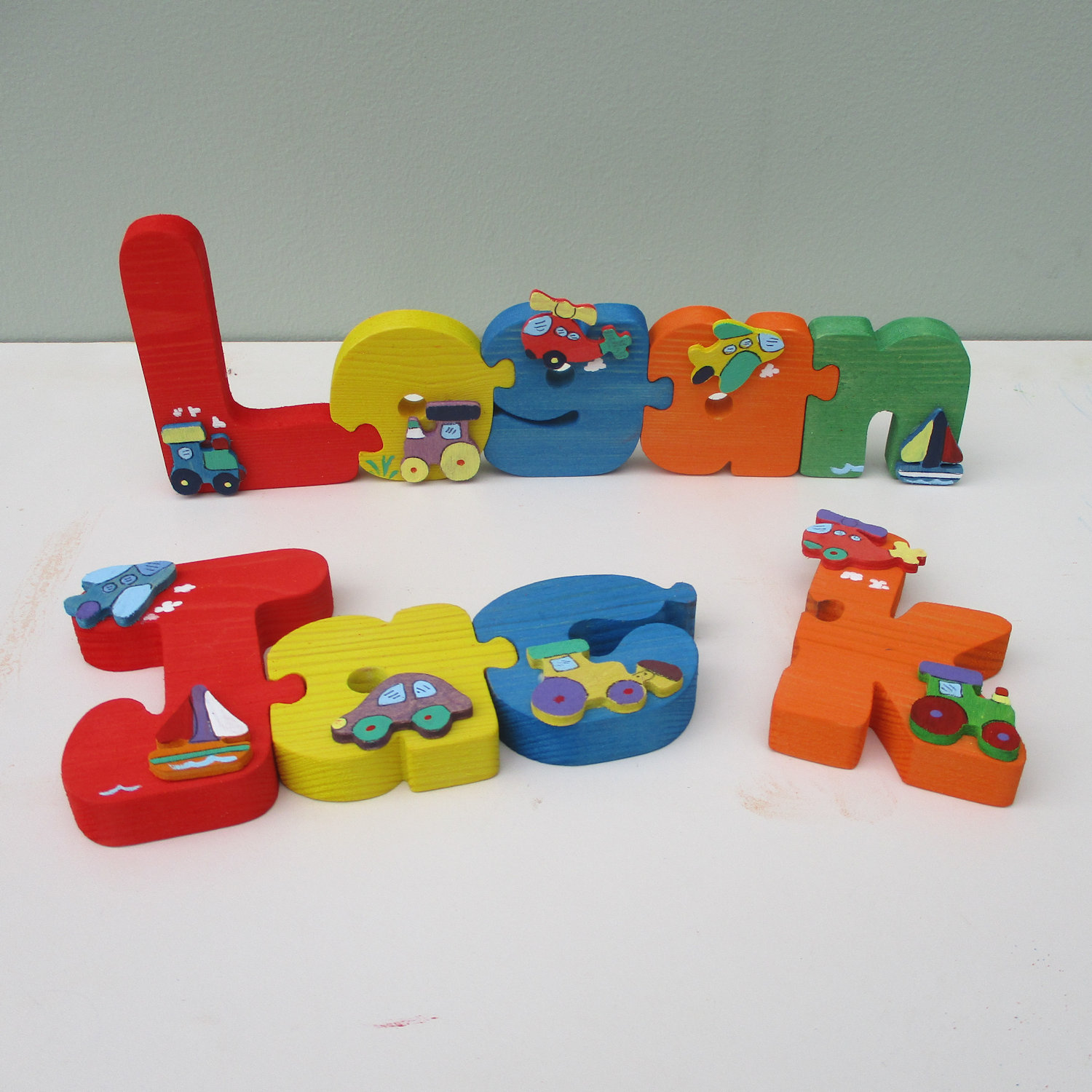 Decorated Name Jigsaw (bright)