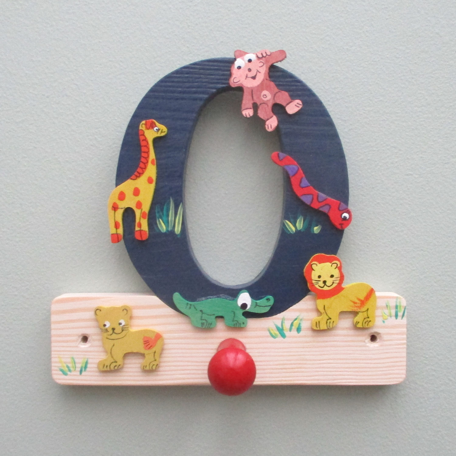 Initial Coat Hook/Hanger (bright)
