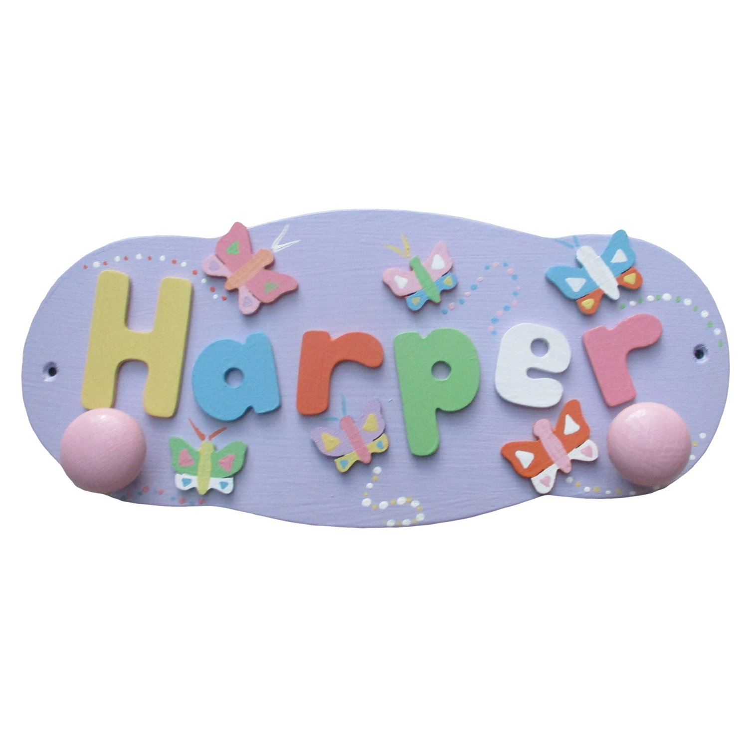 Decorated Name Hanger (pastel)