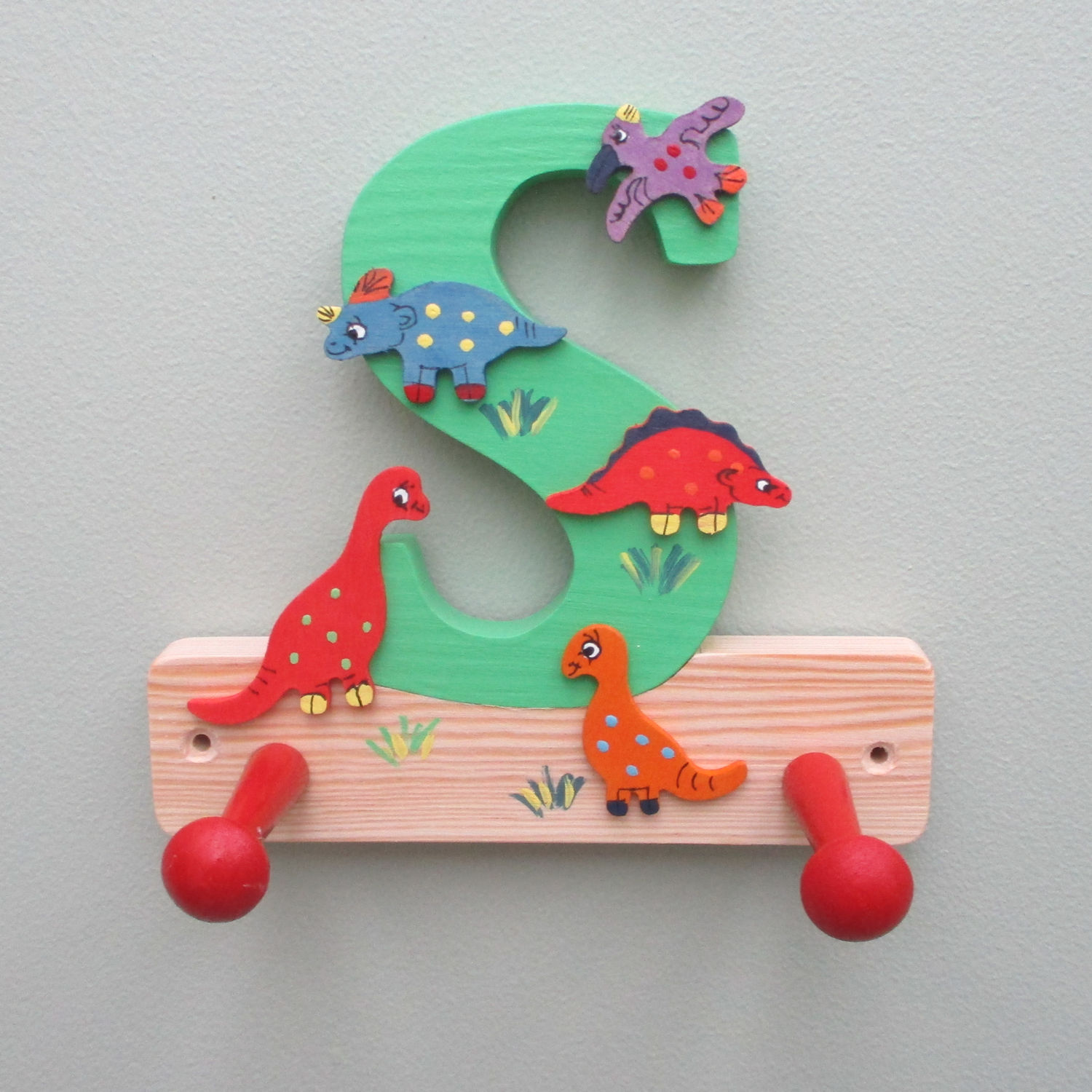 Initial Coat Hook/Hanger (bright)