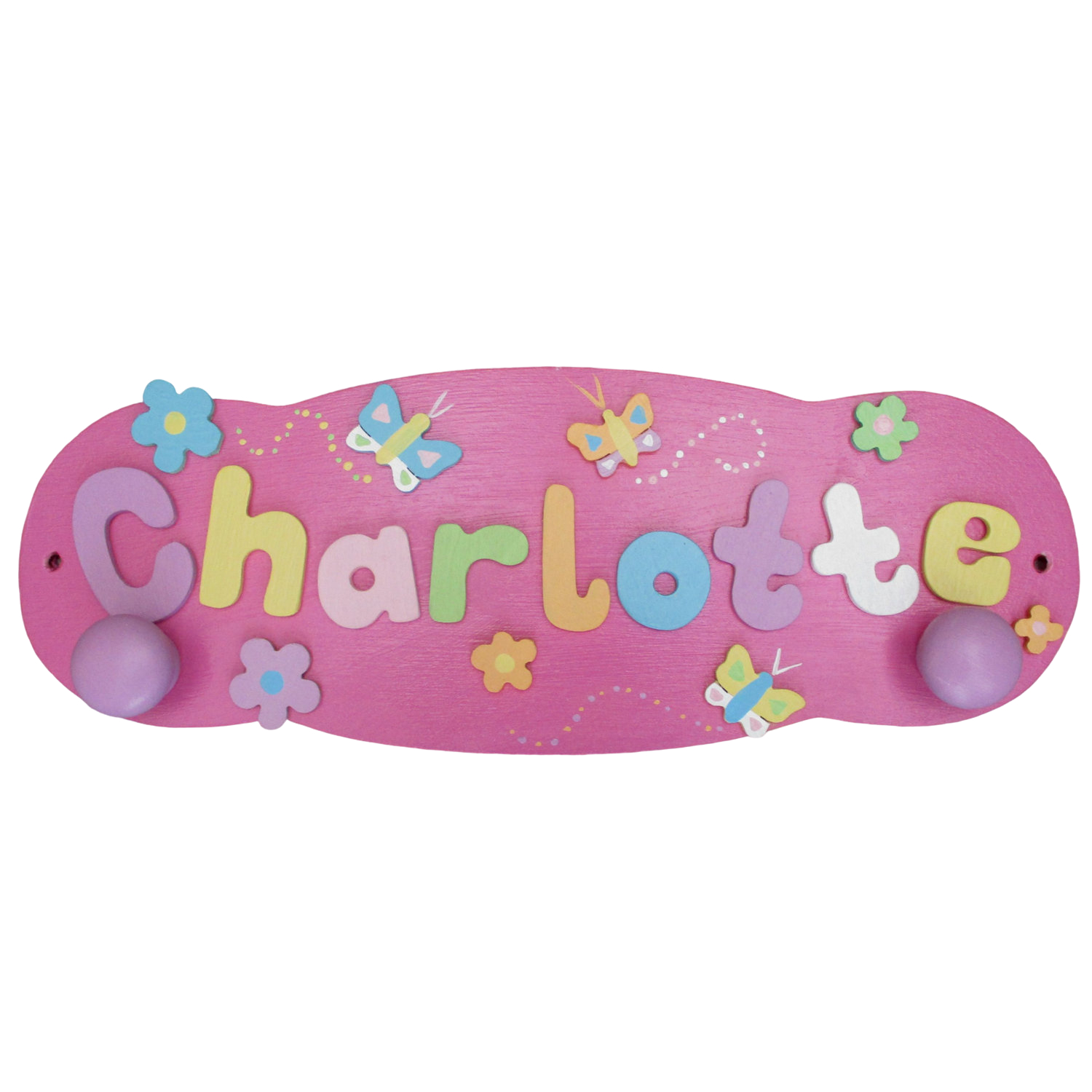 Decorated Name Hanger (pastel)