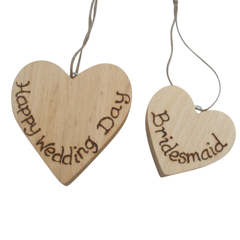 Personalised Wooden Hearts
