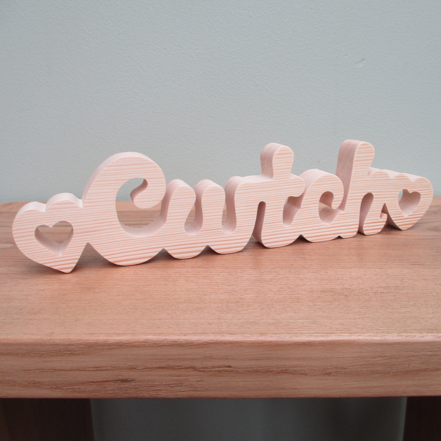 Chunky Freestanding Cwtch with Double Heart