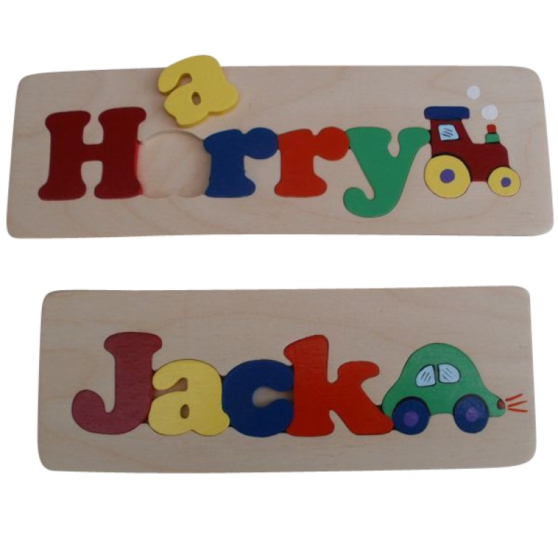 Tip Out Name Jigsaw Board (bright)