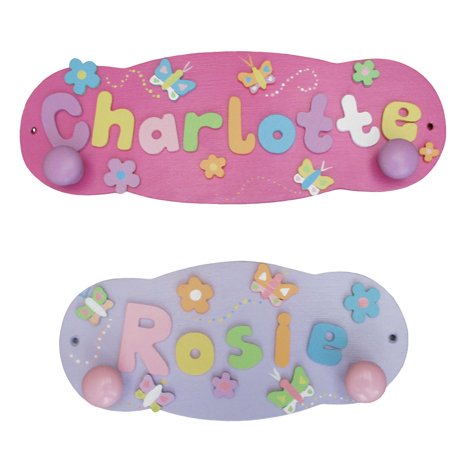 Decorated Name Hanger (pastel)