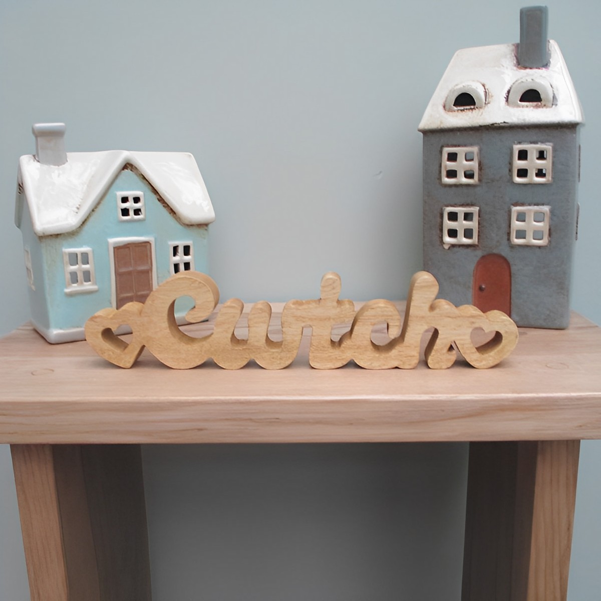 Chunky Freestanding Cwtch with Double Heart