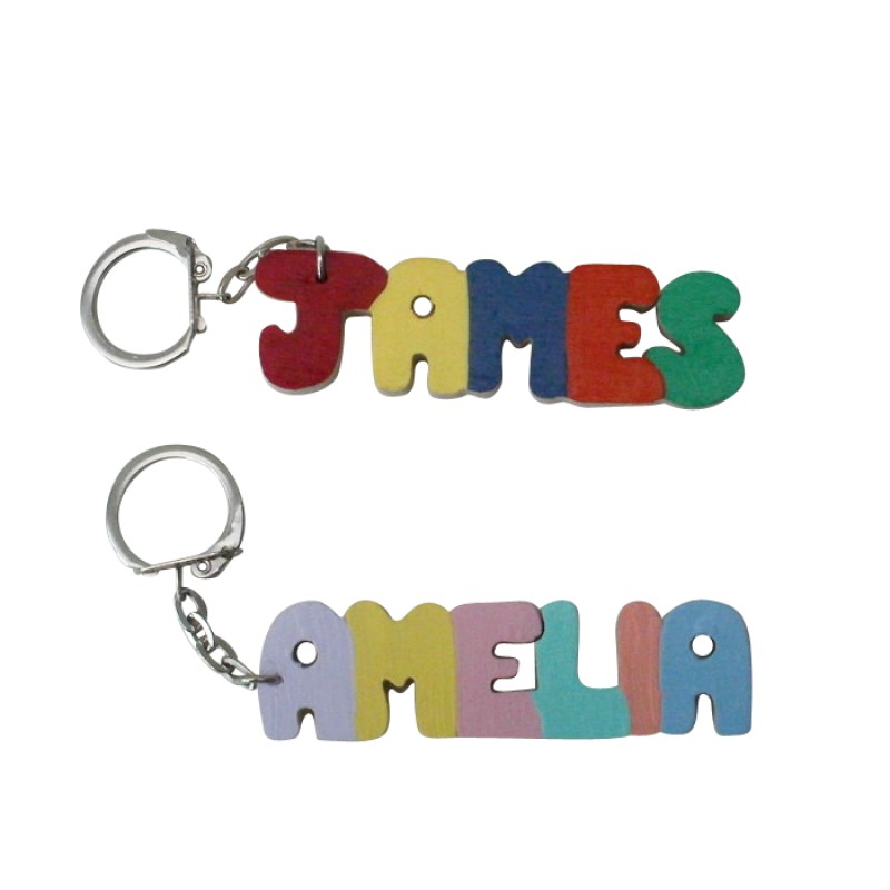 Personalised Name Keyrings