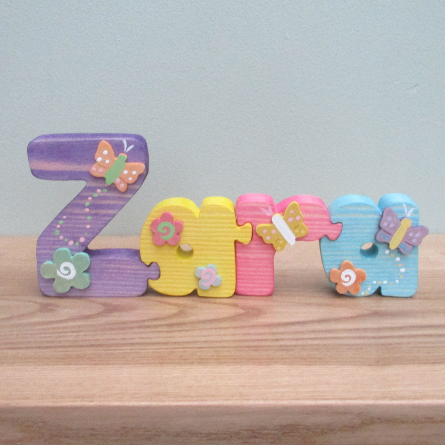 Decorated Name Jigsaw (pastel)