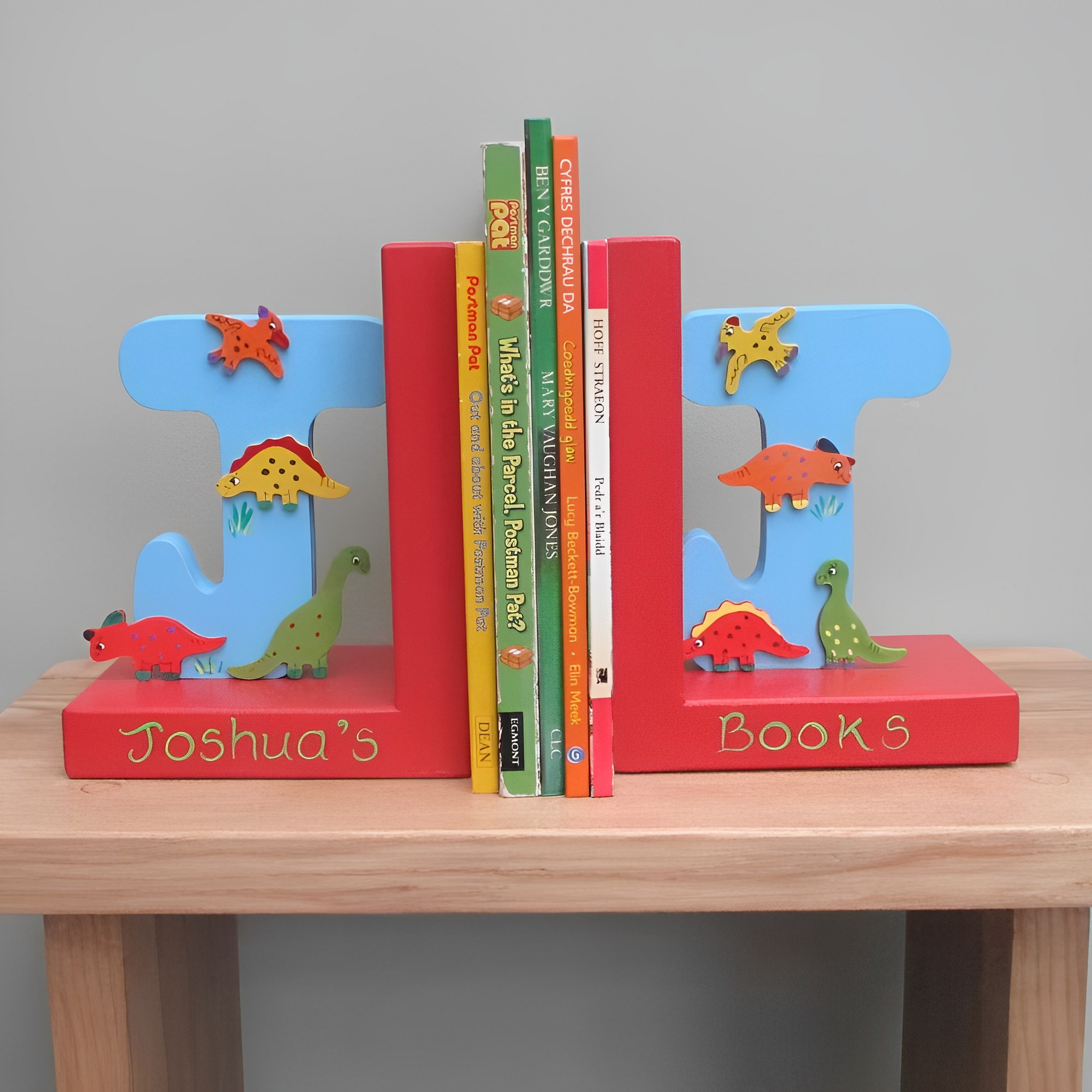 Personalised Initial Bookends (bright)