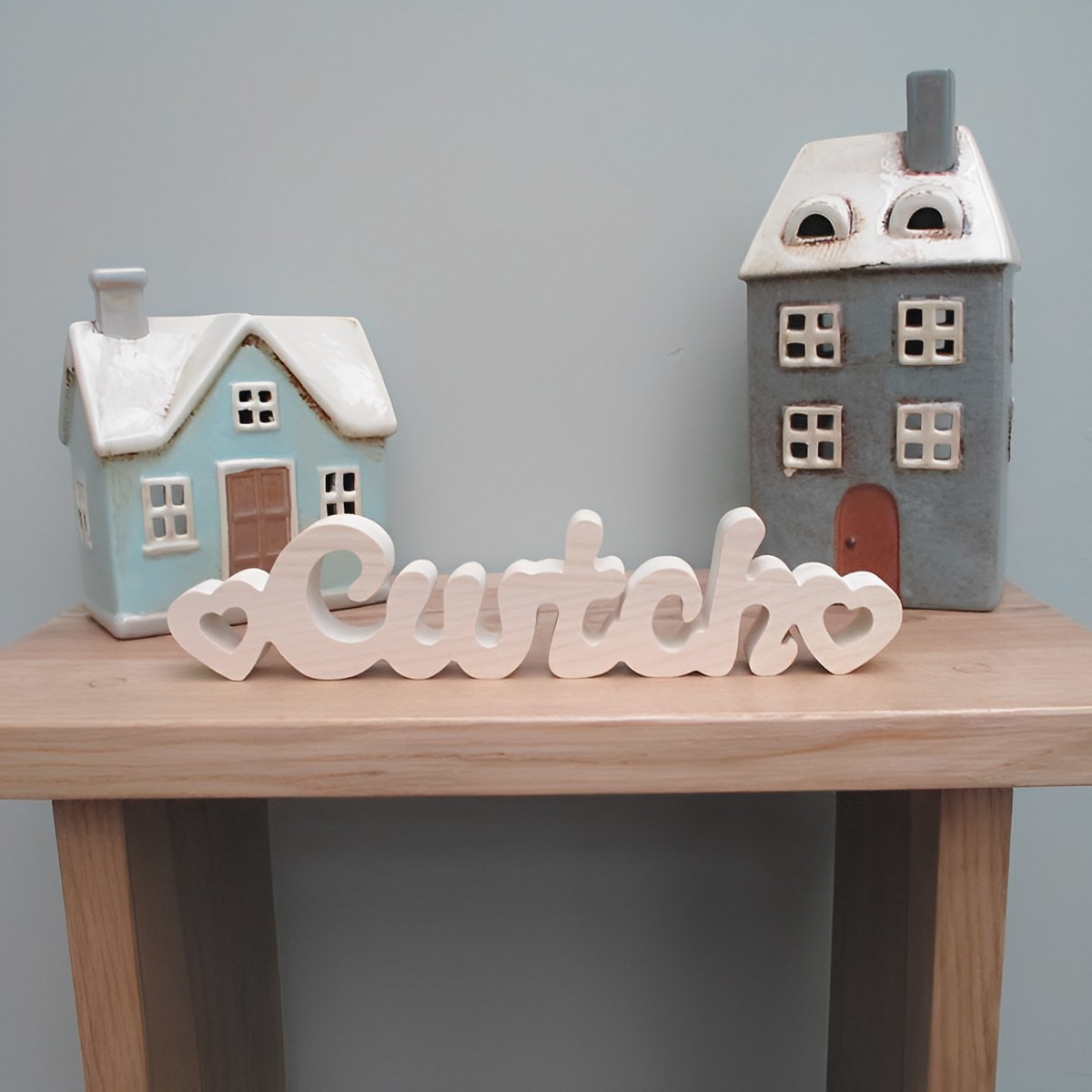 Chunky Freestanding Cwtch with Double Heart
