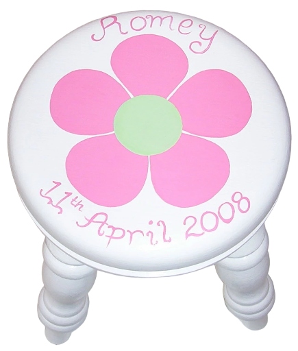 Personalised Child's White Stool