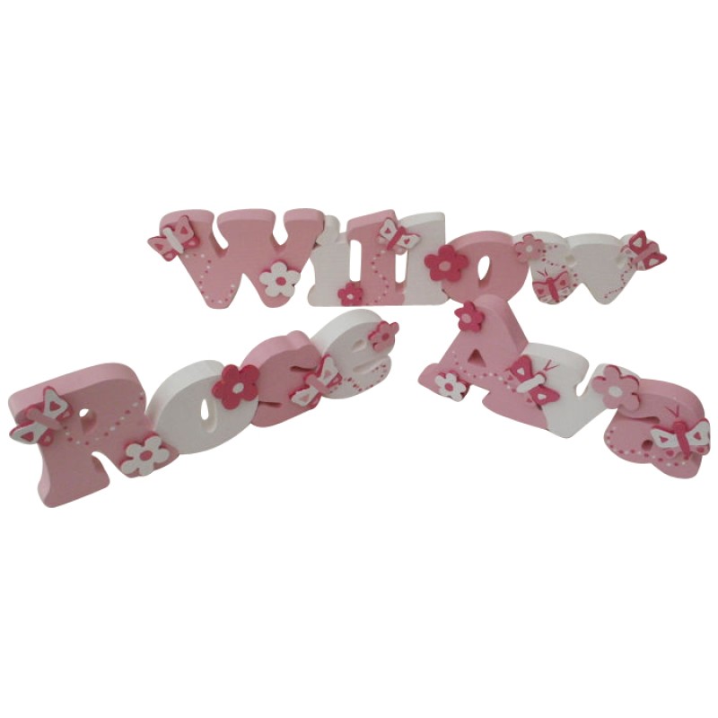 Pastel Coloured Freestanding Names or Door plaques