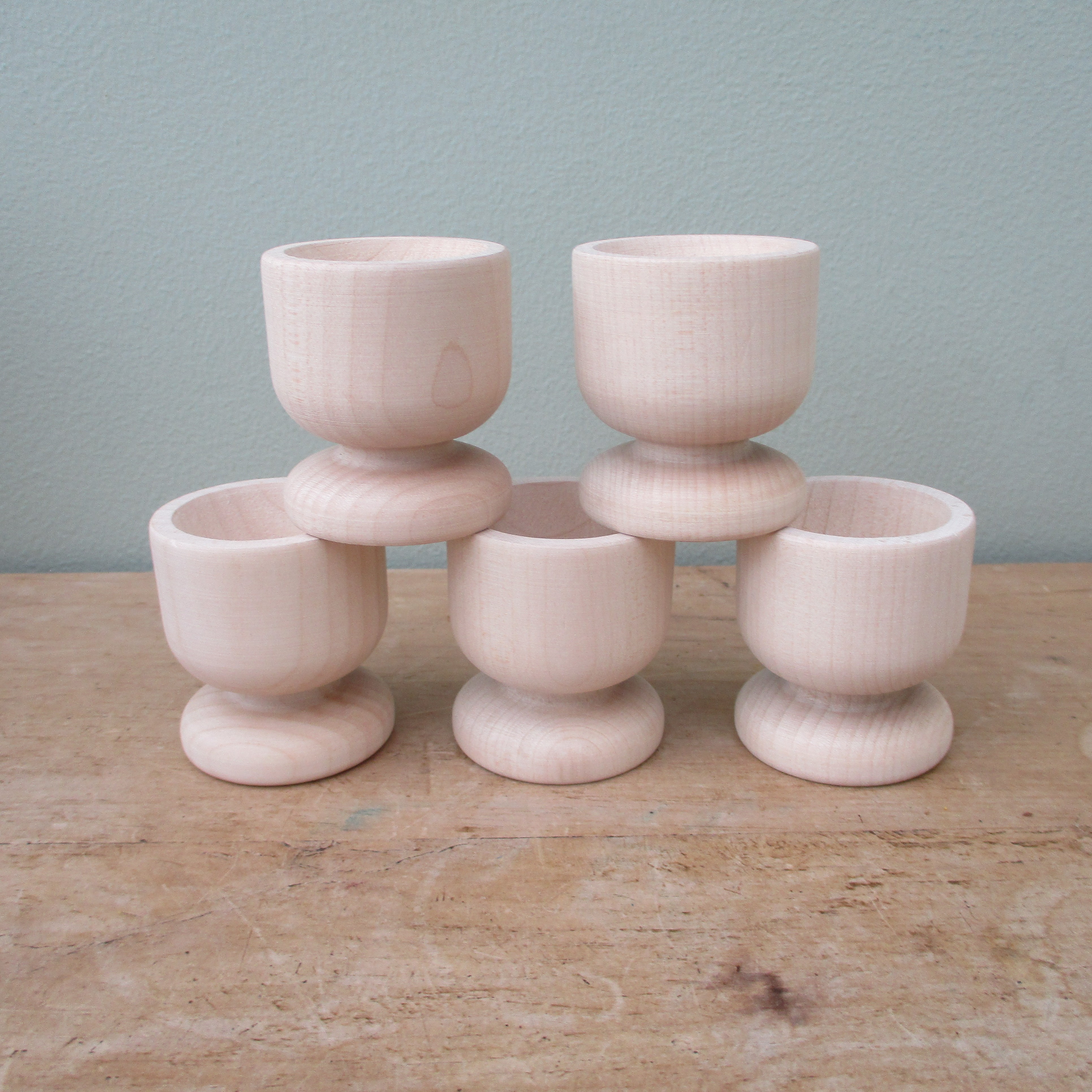 Wooden Egg Cups