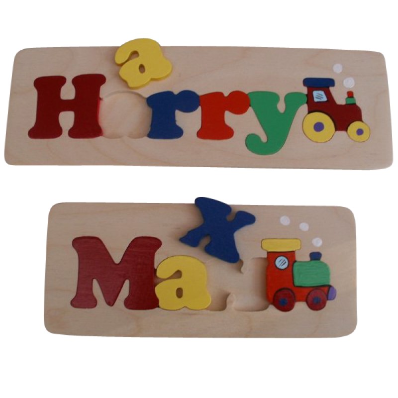 Tip Out Name Jigsaw Board (bright)