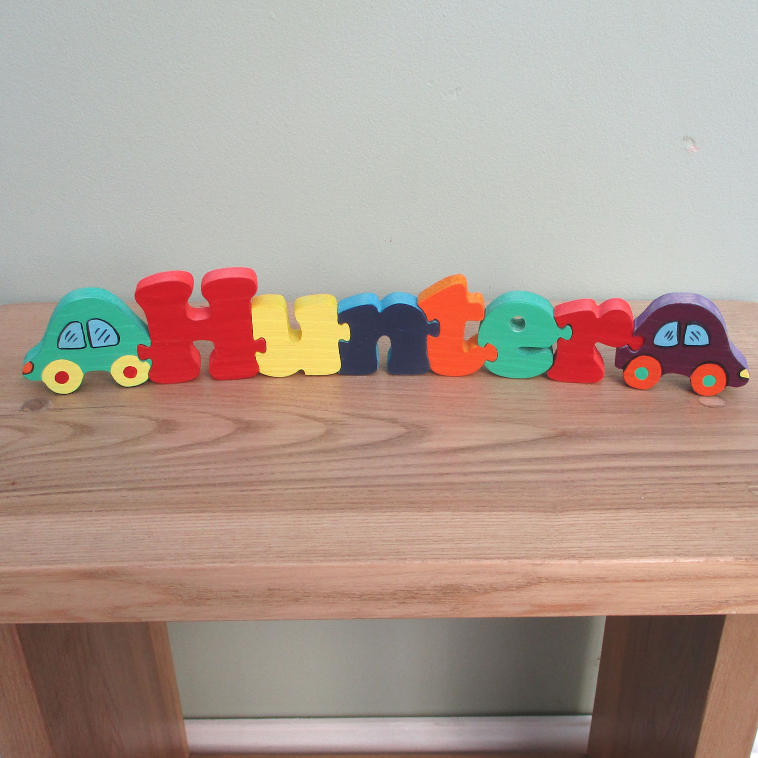 Name Jigsaw with Vehicles