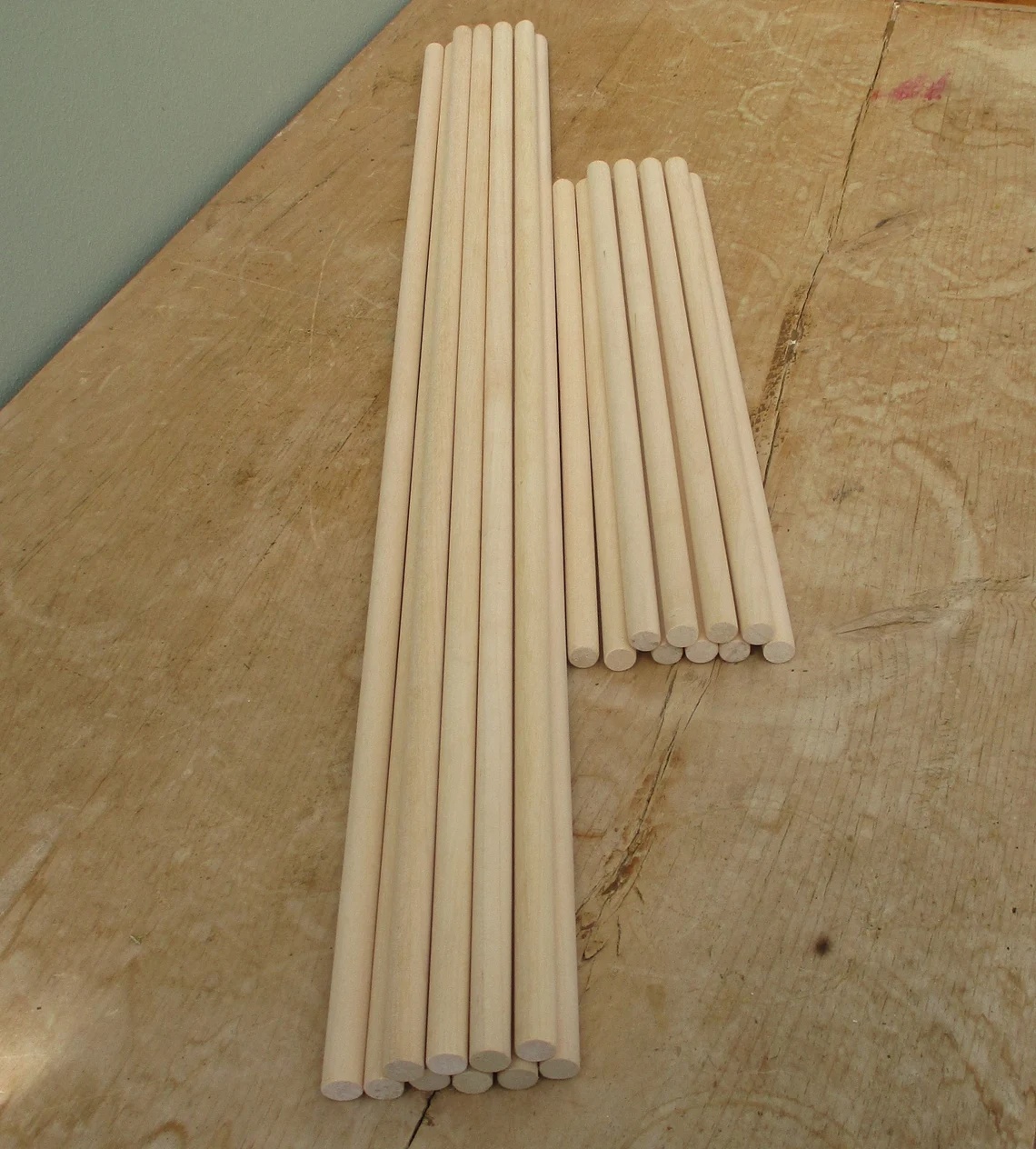 10mm Diameter Wooden Birch Dowels