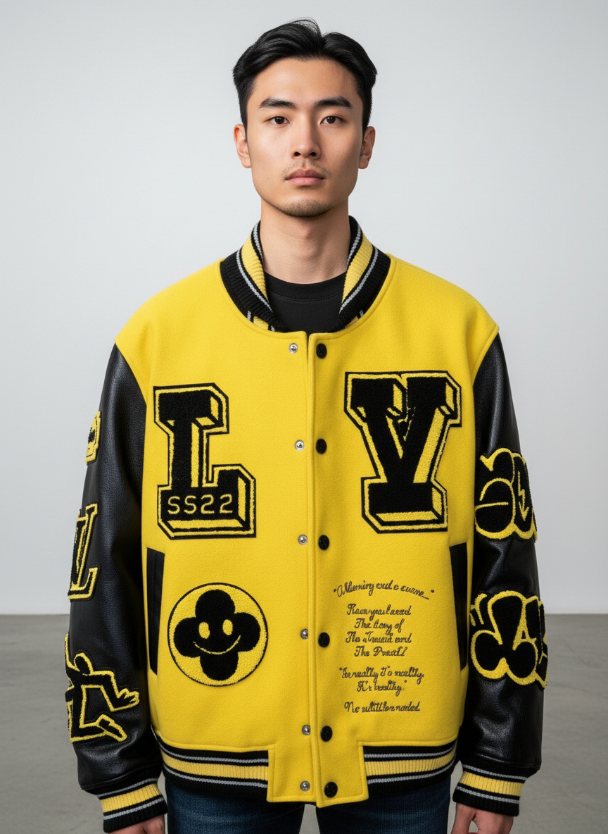 Casaco Varsity Yellow