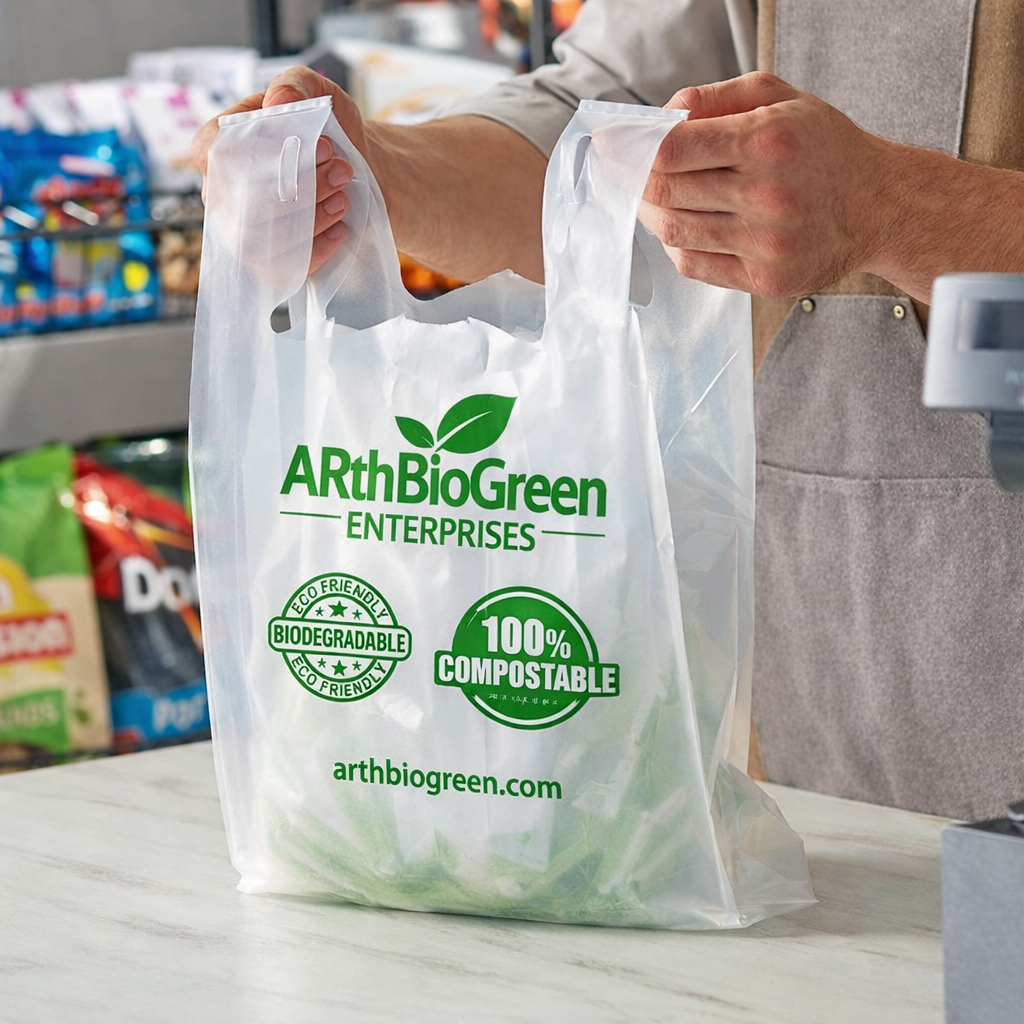 W-Cut  Compostable Carry Bag 