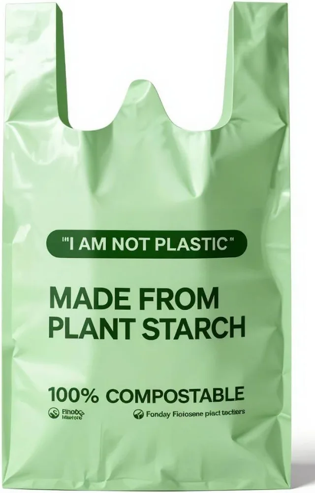 Compostable Bag Made from Plant Starch