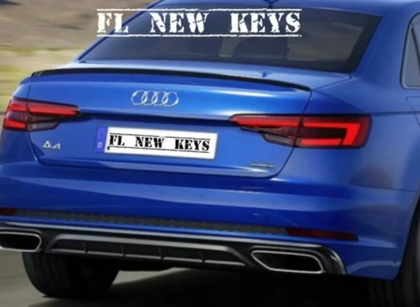 Lip Alerón trasero para Audi A4 S4 2017 a 2023 Original 