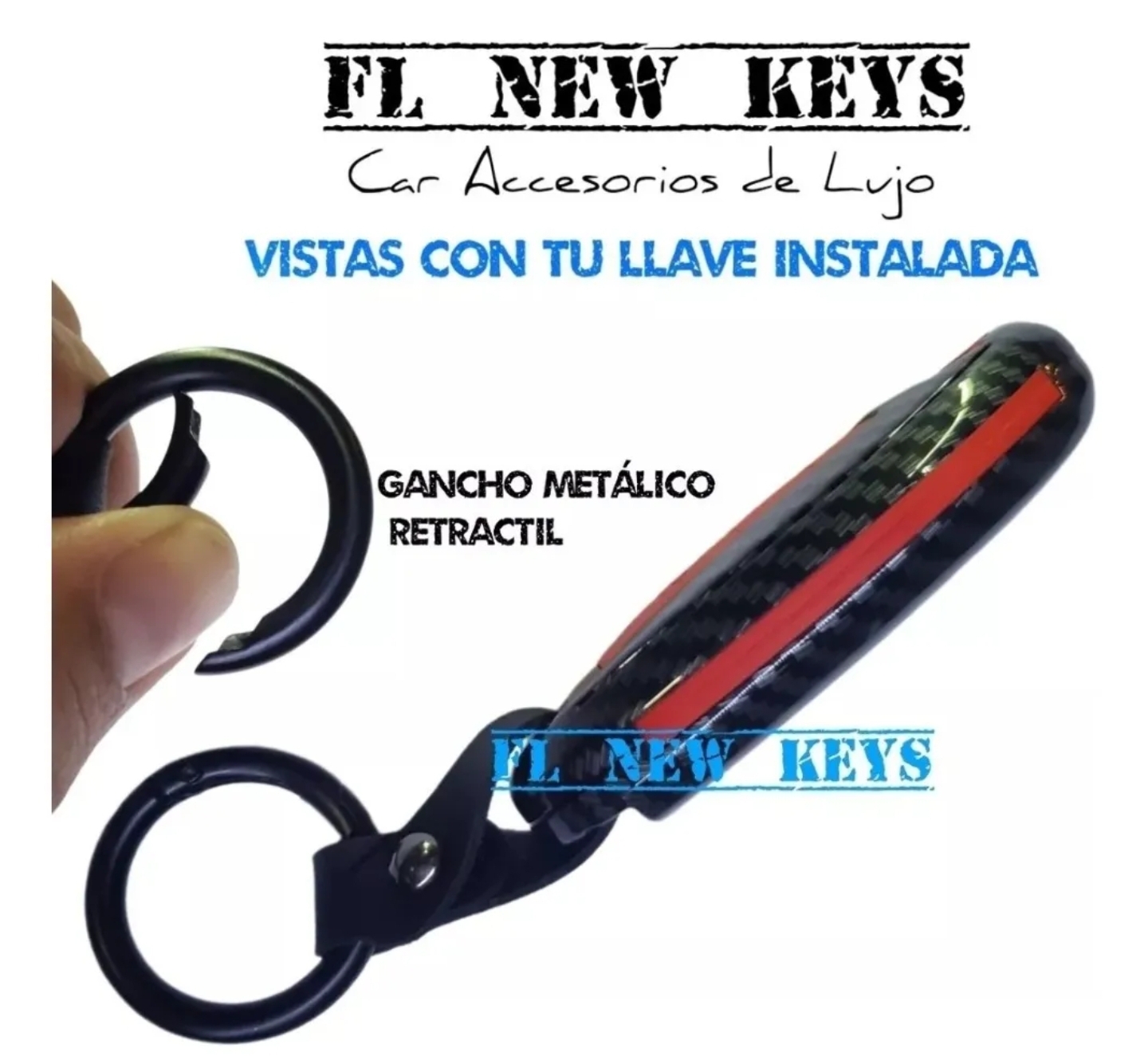 Funda Cubierta Para Llave Nissan Tipo Fibra Carbono Premium