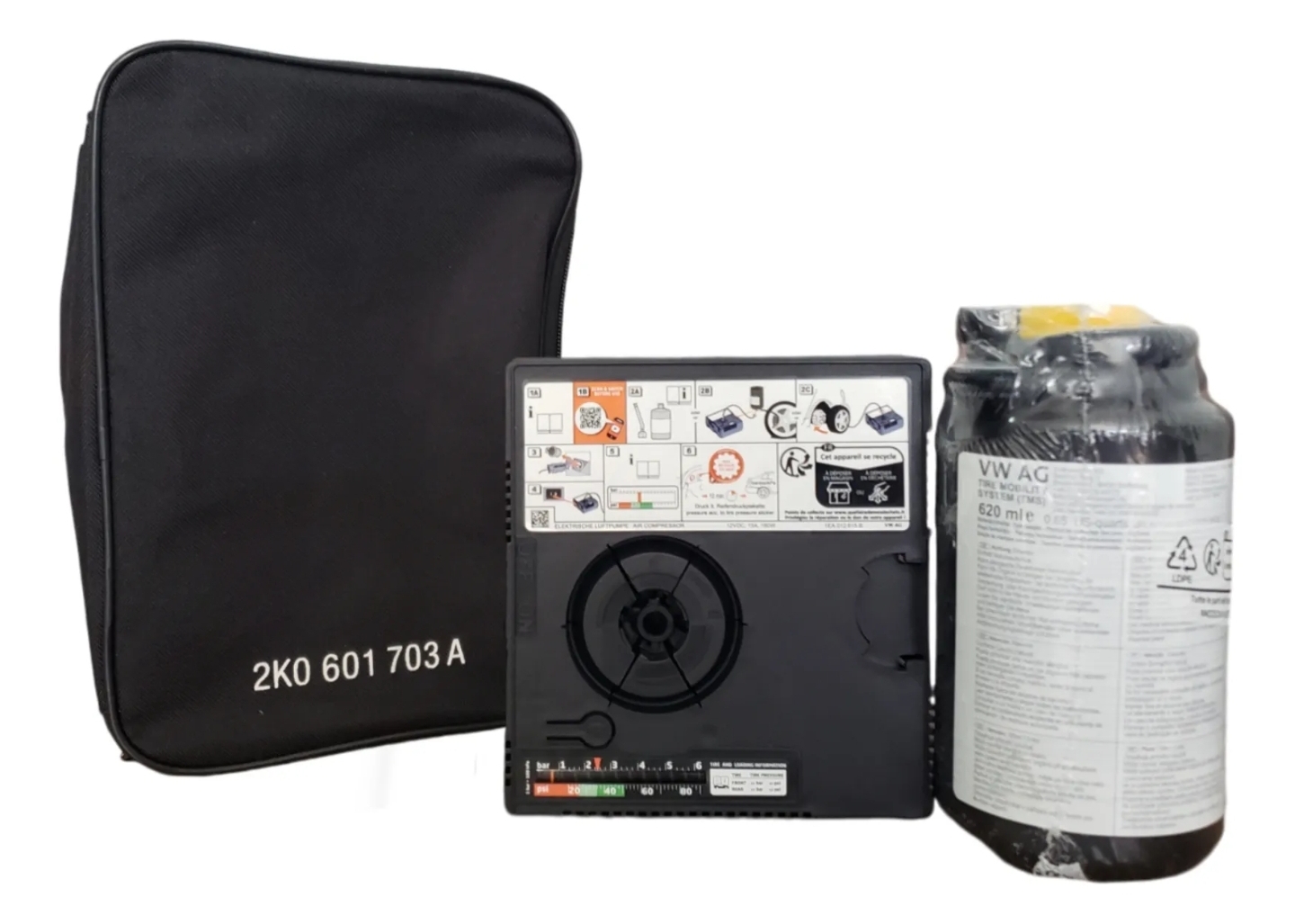 Kit Compresor Aire inflallantas Original Audi 