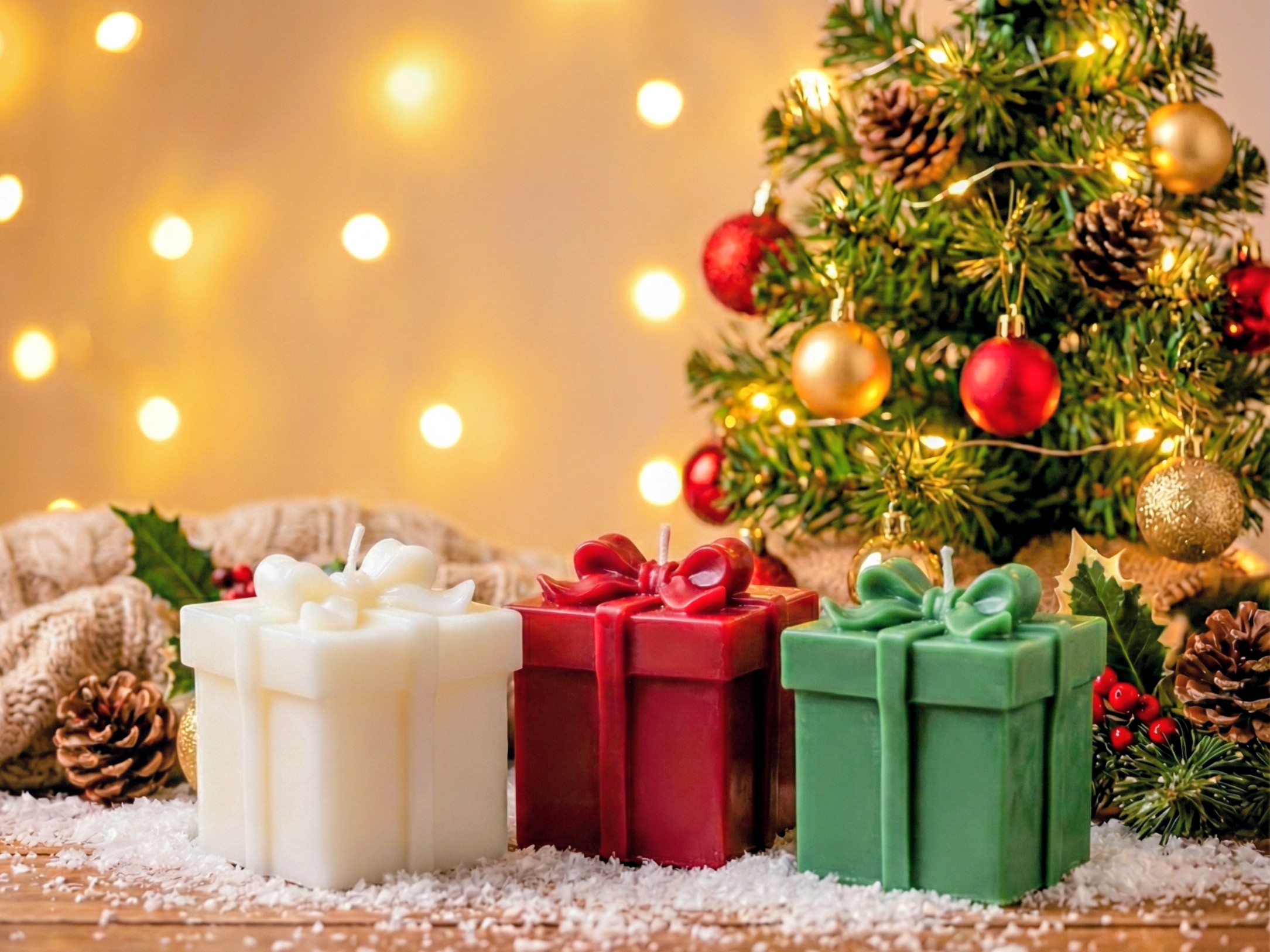 Christmas Gift Box Candles