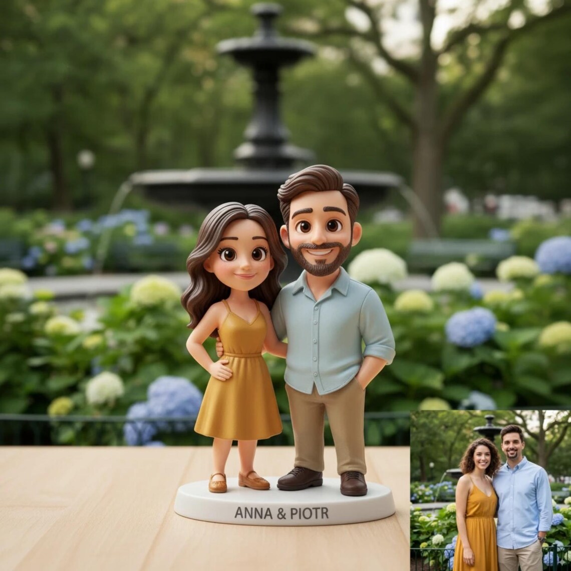 Custom Couple 3D Pixar Figurine