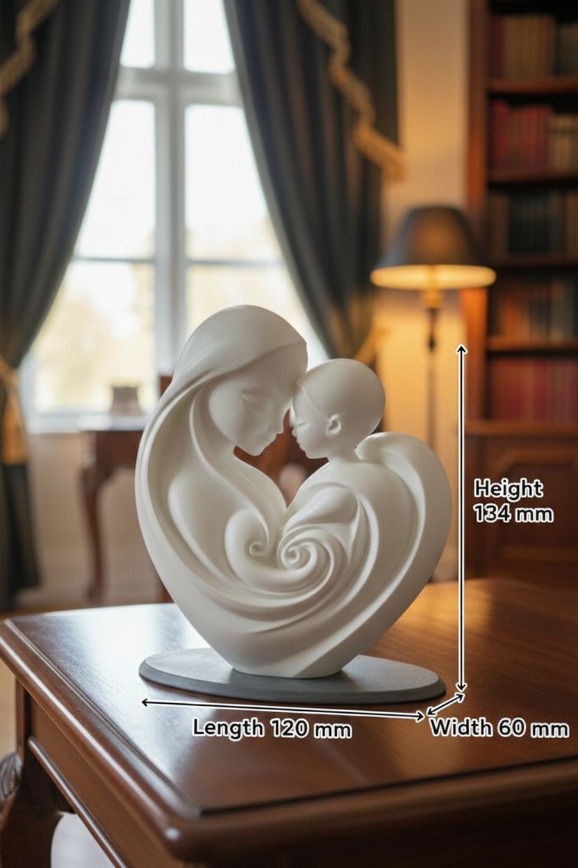 Mother & Child Sculpture | 3D Printed