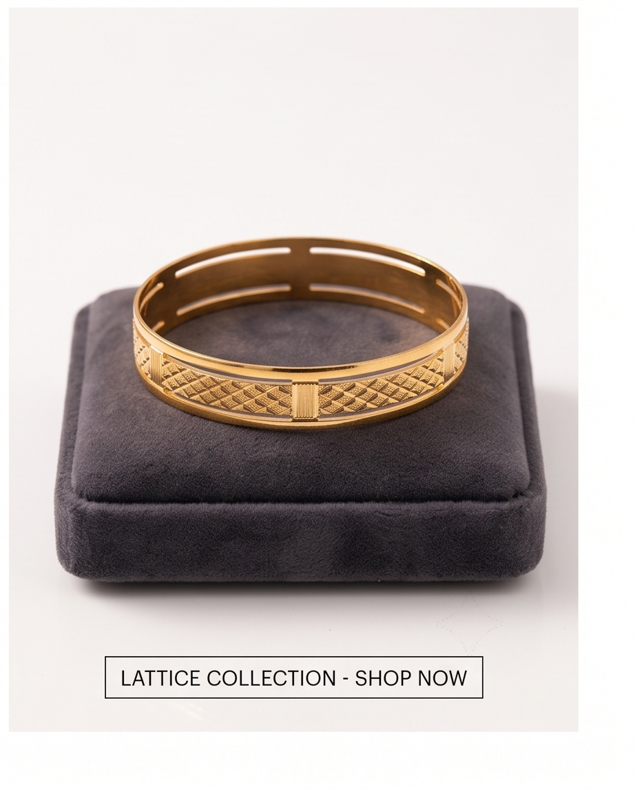 Lattice Gold Plated Bracelet