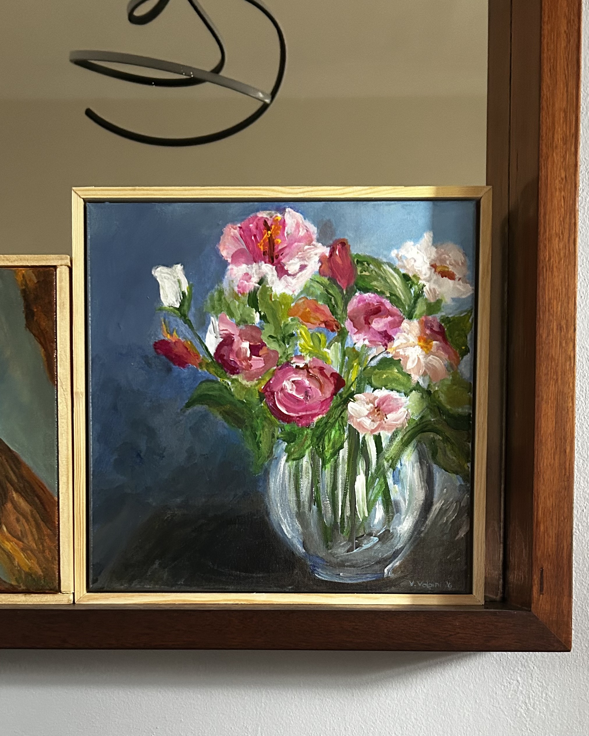 Crimson & Blush - framed 