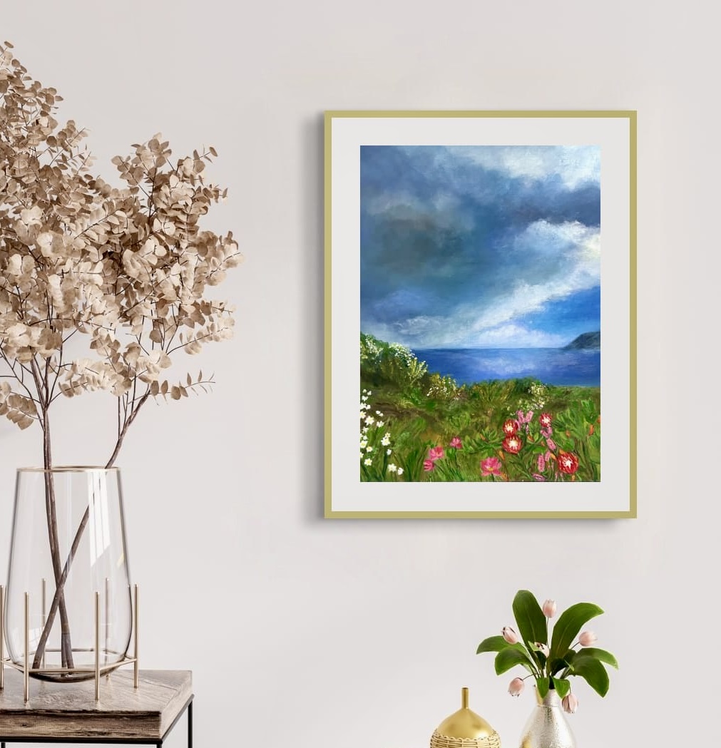Stormlight and flowers A3 PRINT