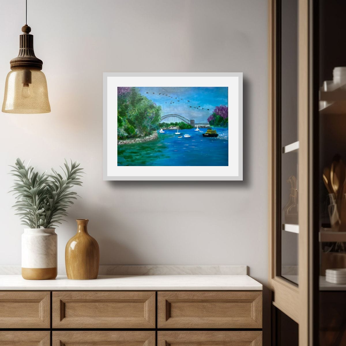 Sydney Harbour View from Balmain A3/ A4 PRINT horizontal