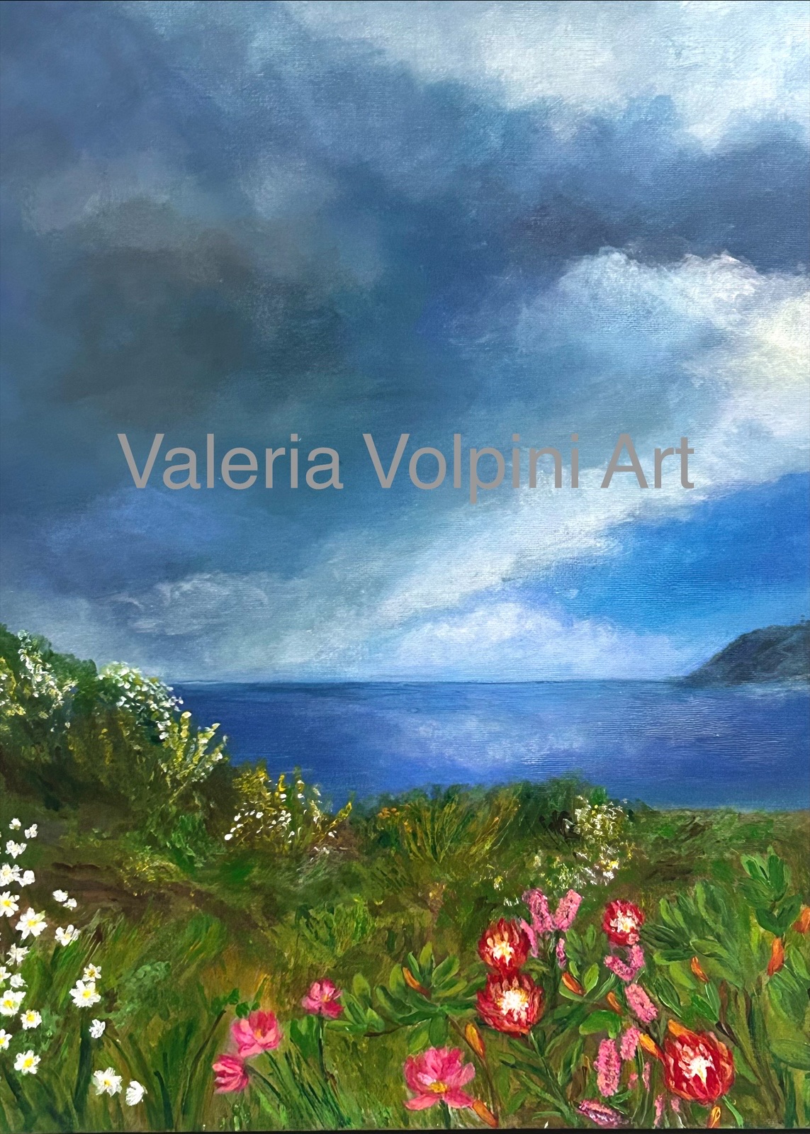 Stormlight and flowers A3 PRINT