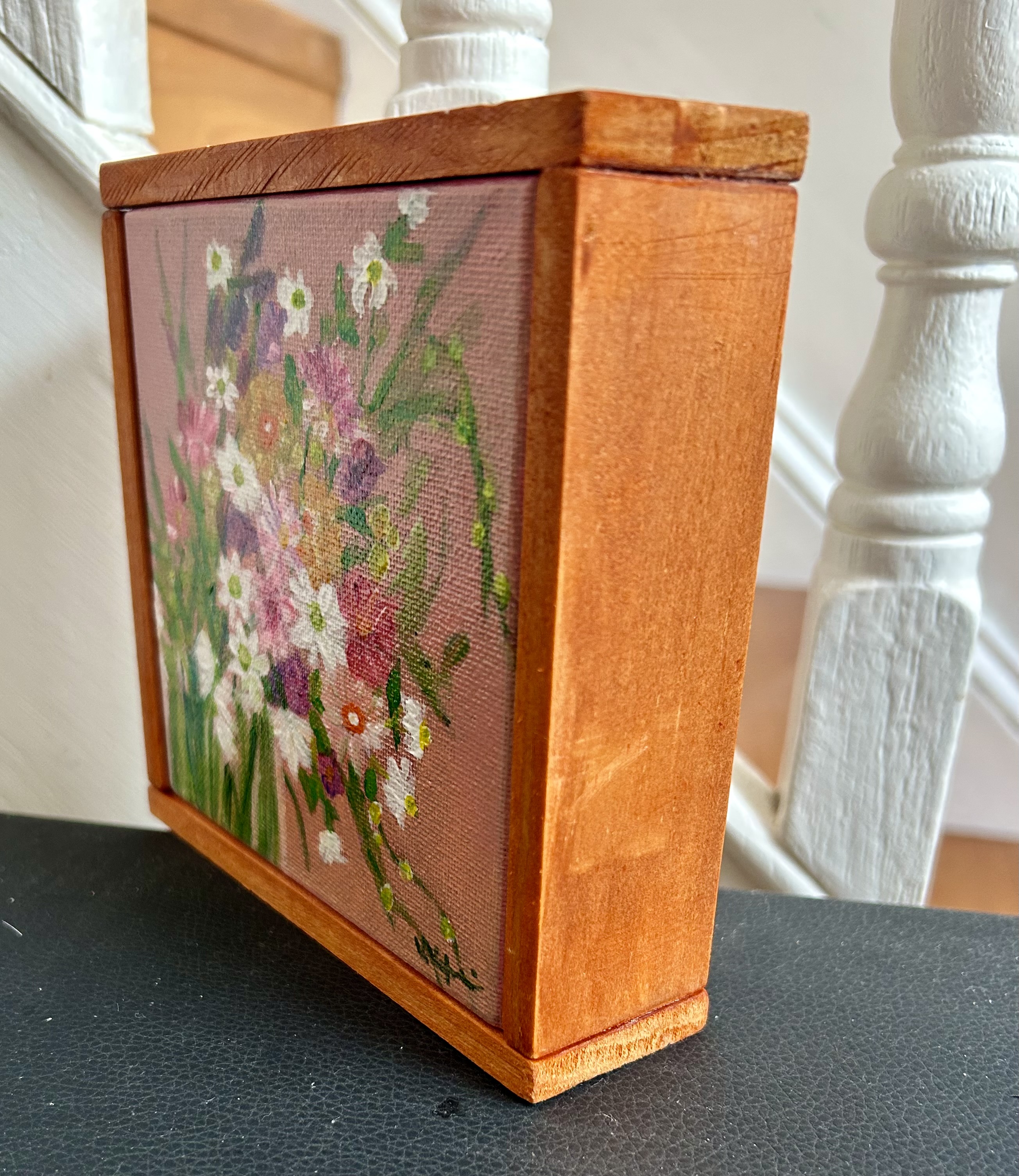 Pink Summer Blooms - framed