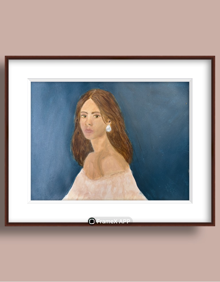 Lady with pearl earrings