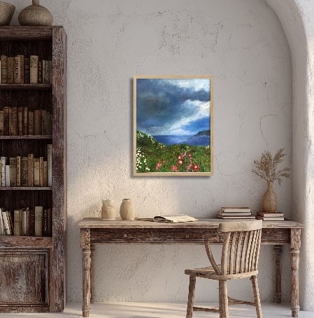 Stormlight and flowers A3 PRINT