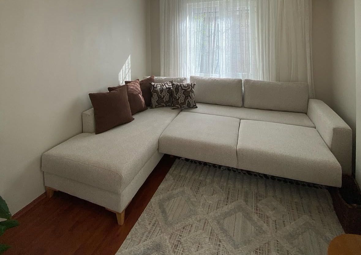 LEON yataklı ve sandıklı köşe koltuk