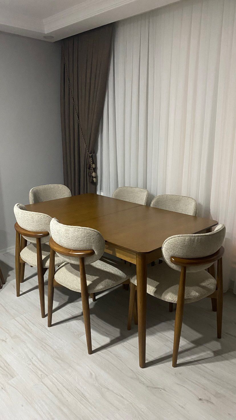 Ahşap Yemek Masası ve Sandalye Takımı