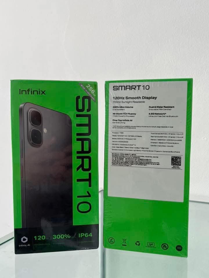 Infinix Smart 10 (8GB RAM + 128-256GB Storage)