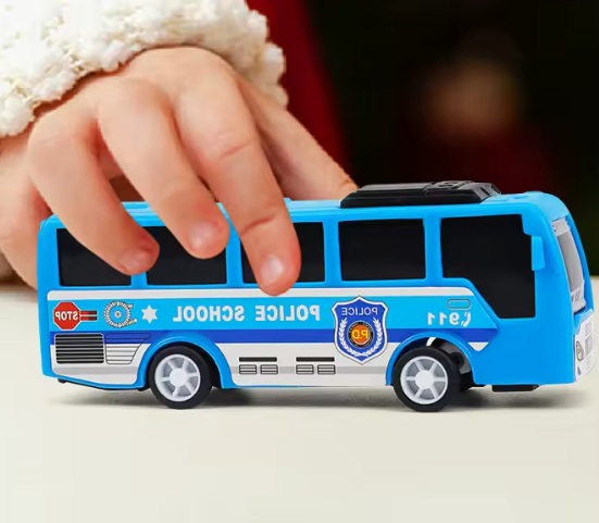  toy police and rescue buses