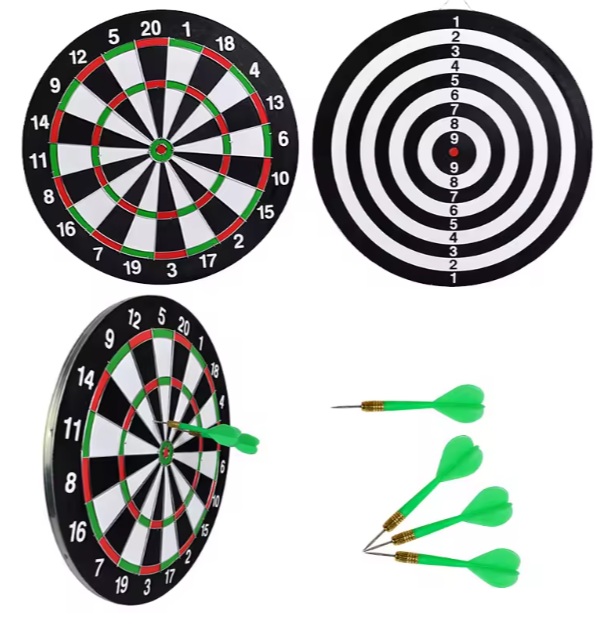 Double-sided Dartboard Set